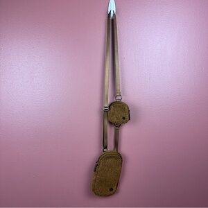 Lululemon Modular Phone Fleece Crossbody Bag w Coin Pouch Bronze Brown